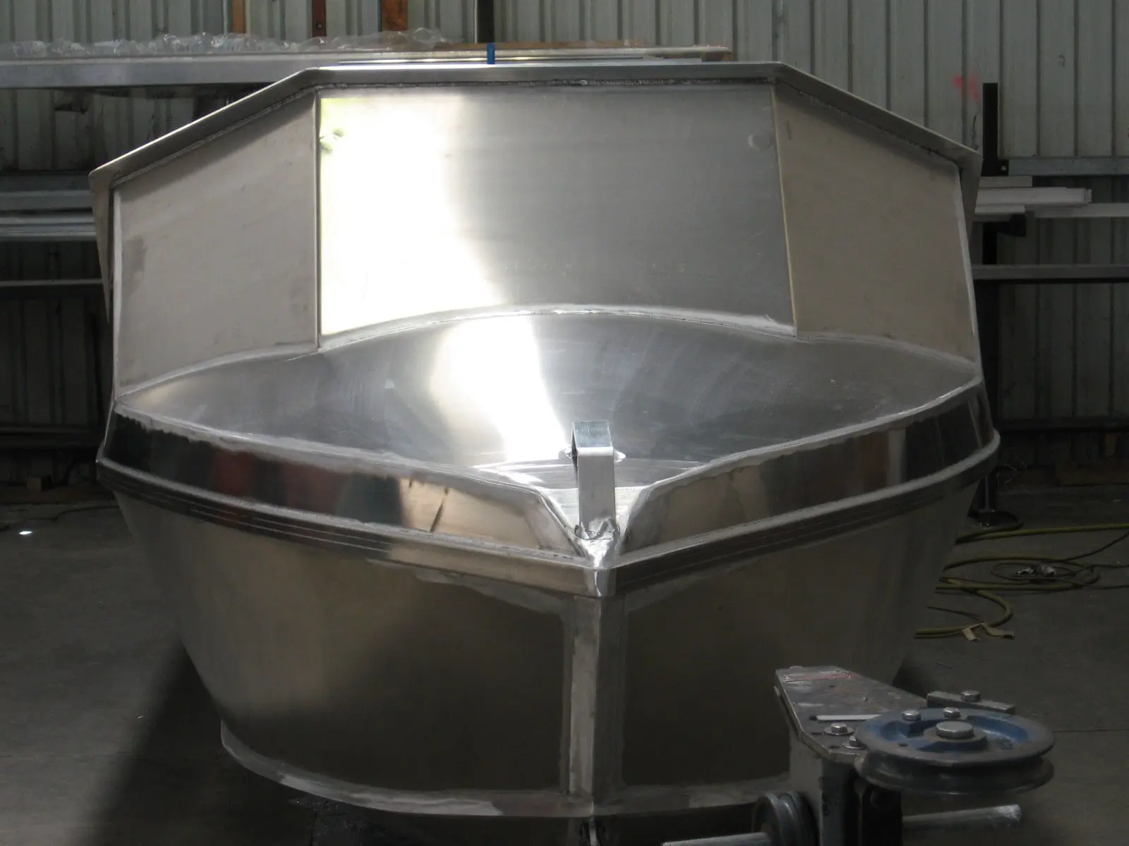 Custom front metal boat