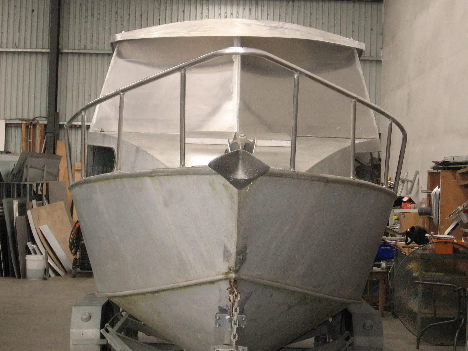 Front metal boat