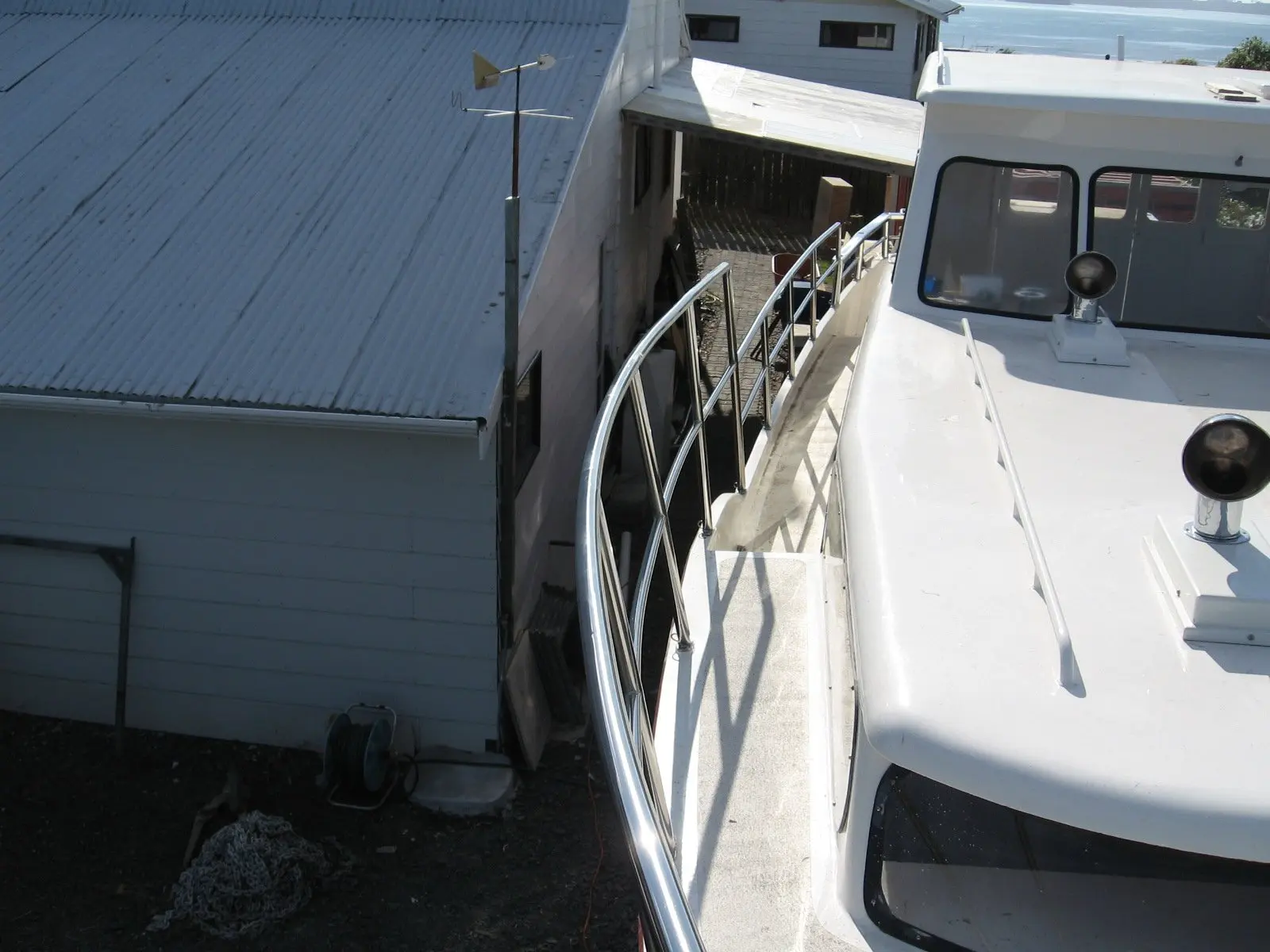 Left side boat view