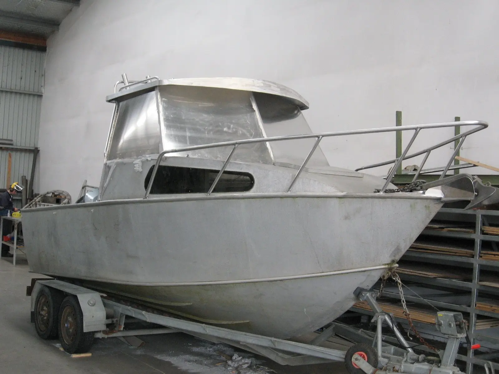 Metal boat sheet work
