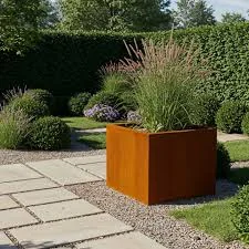 Decorative steel screens and panels for outdoor spaces