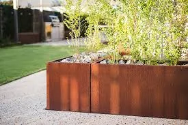 Custom outdoor steel structures and garden features