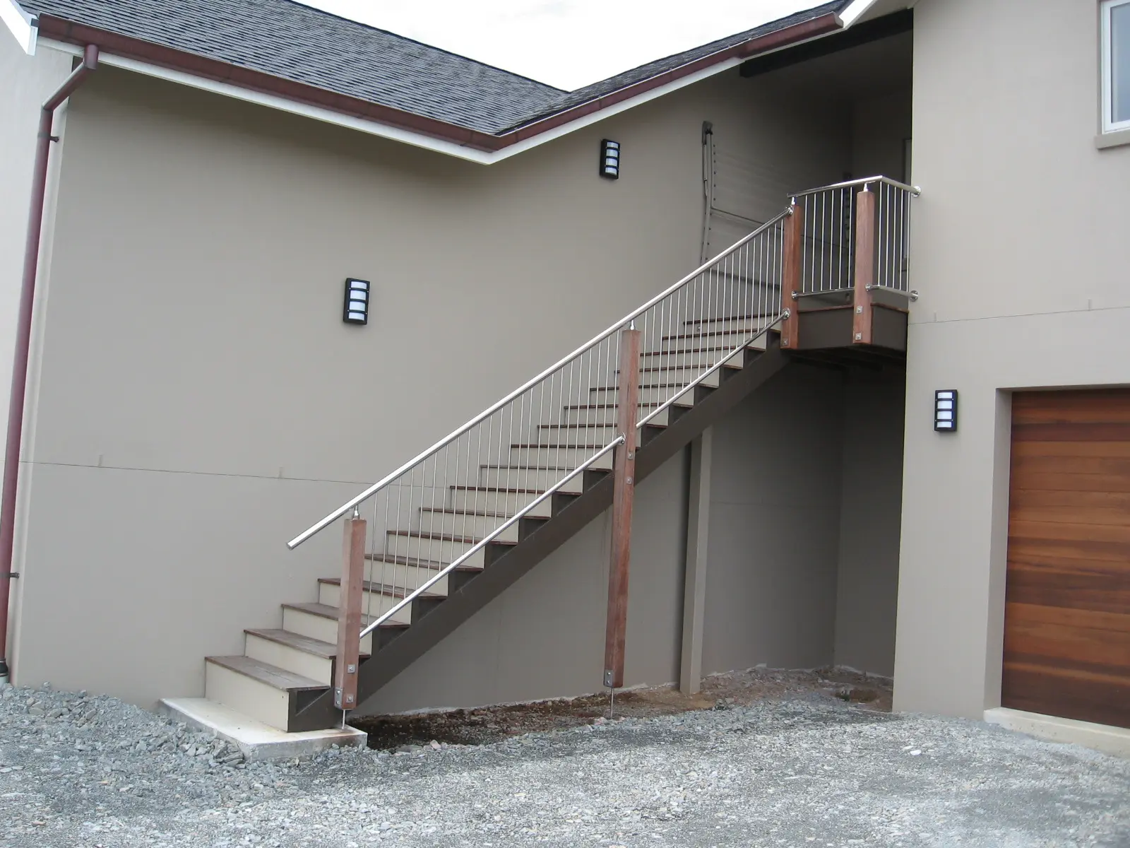 Sheet metal staircase