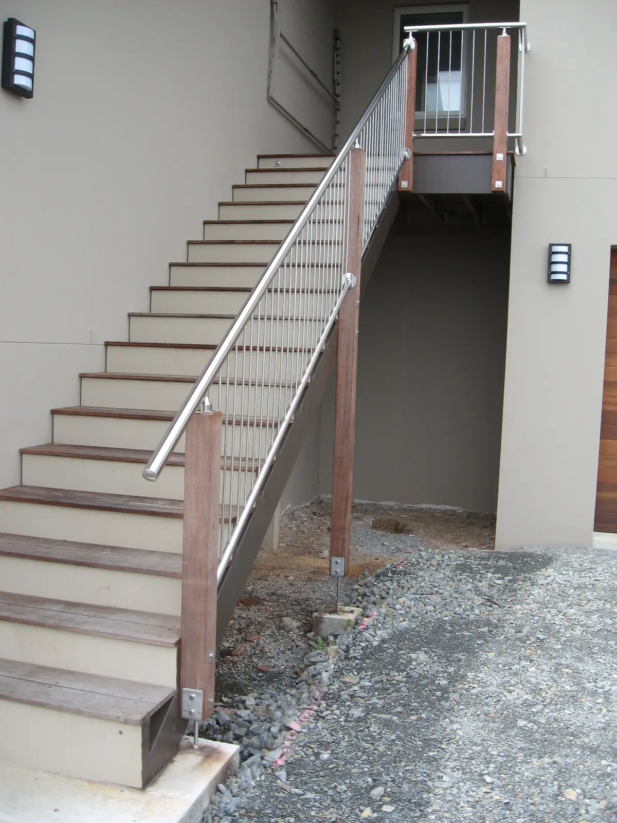 Custom sheet metal staircase