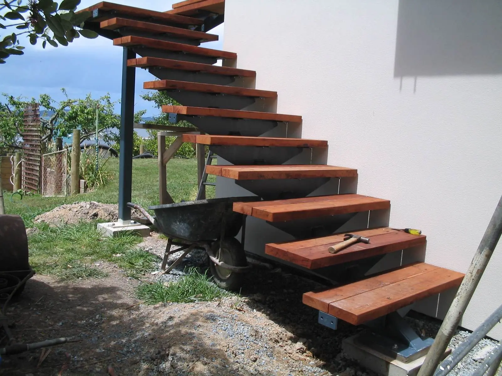 Metal staircase architecture